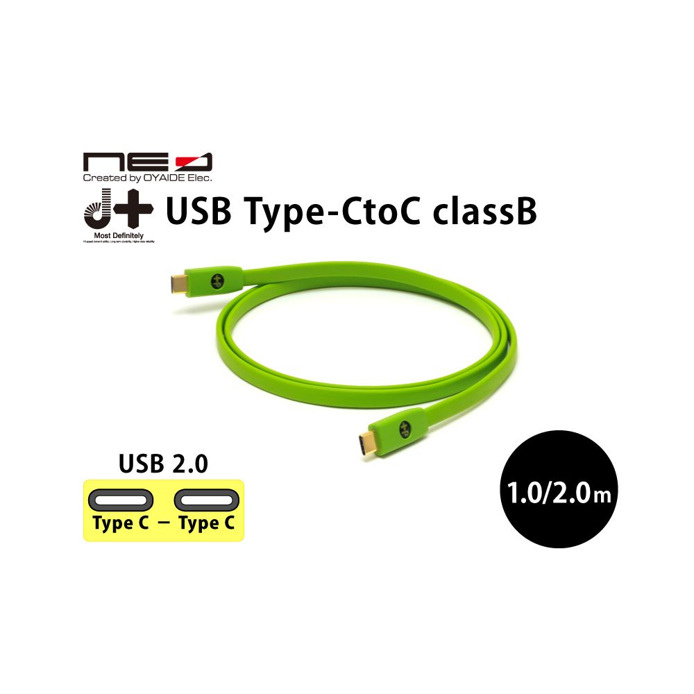 [淘兒]公司貨 Oyaide Neo d+ USB Type-C to C Class B 高級USB線 訊號線 傳輸線