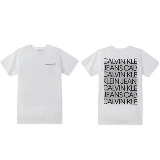 (小百姓美國正品代購）CK Calvin Klein Jeans 青年版 經典 滿版 字母logo 字體 短袖T恤 上衣