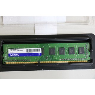威剛 ADATA 4GB DDR3 -1600 單面顆粒 、終身保固 、測試良好的庫存備品、單支價$550