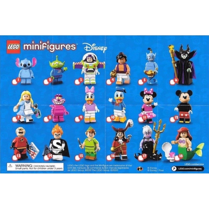 樂高LEGO 71012 迪士尼 一代 人偶包 零售 唐老鴨 米老鼠 超能英雄 巴斯光年 全新 開袋確認未使用 現貨