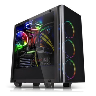 [星鋐國際](限量送RIING RGB 256色 風扇三顆裝)曜越View 21 TG強化玻璃中直立式機殼