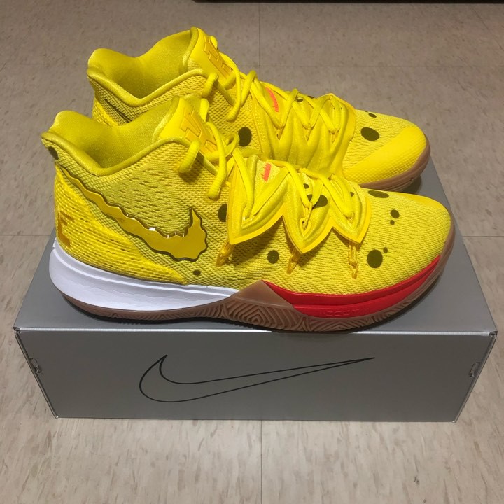 【二手出清】Nike Kyrie 5 SpongeBob EP 海綿寶寶 籃球鞋 男鞋 CJ6950-700