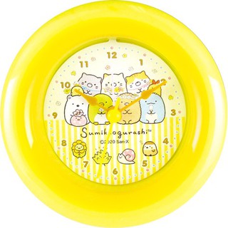 正版 日貨 角落生物 蠟筆小新 鬧鐘 時鐘 圓形 桌鐘 小鬧鐘 鐘 小新 野原新之助 角落小夥伴 J00019619