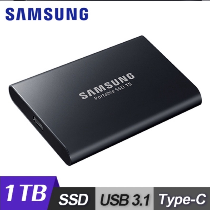 【SAMSUNG 三星】T5 1TB USB3.1 移動固態硬碟 炫英黑