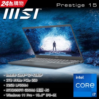 Prestige 15 A12UD-021TW i7-1280P/32GD4/2TBPCIe/RTX3050Ti-4G/