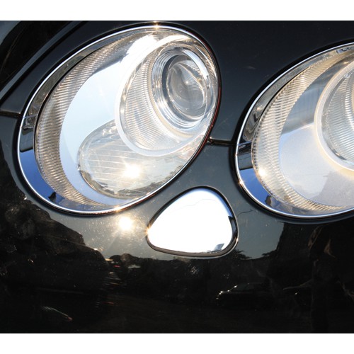 圓夢工廠 Bentley 賓利 2003~2012 Continental GT 改裝 鍍鉻銀 前保桿 噴水蓋 噴水飾蓋