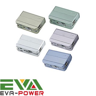 【現貨整新品】EVA POWER 2UM 旅行充電器雙USB三充行動電源 - 香檳金