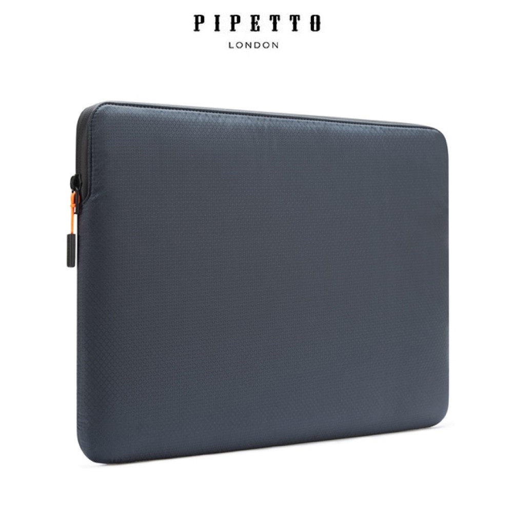 PIPETTO MacBook 14/13吋 Ultra Lite Sleeve 鑽石紋防撕裂布電腦包-海軍藍