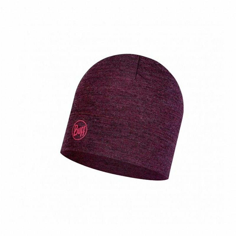 西班牙BUFF頭巾 (BF118007-628-_OneColor) 保暖-美麗諾羊毛帽-紫色大理花 單一顏色