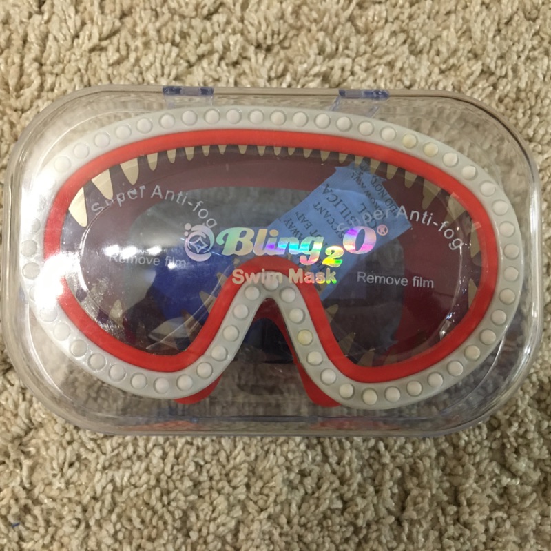 美國Bling2o 兒童造型大白鯊泳鏡