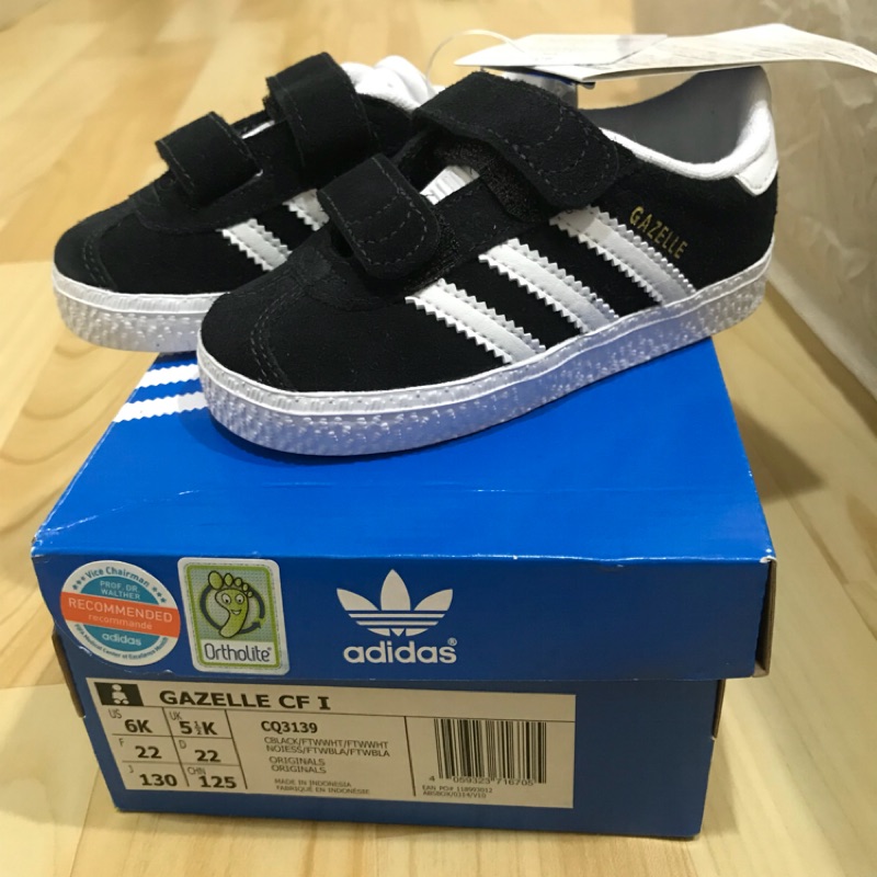 adidas gazelle cf1 小童鞋13cm