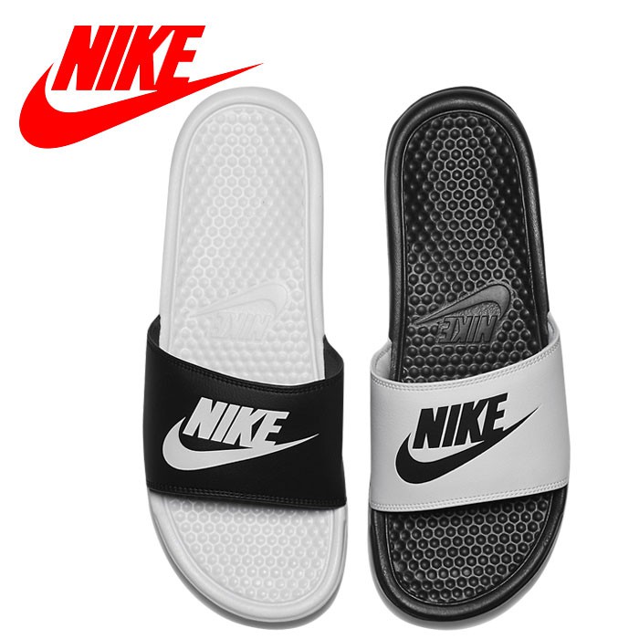 【☆☆☆出清特價☆☆☆】100%正品 Nike原廠公司貨 .黑白陰陽拖鞋 付原廠鞋盒