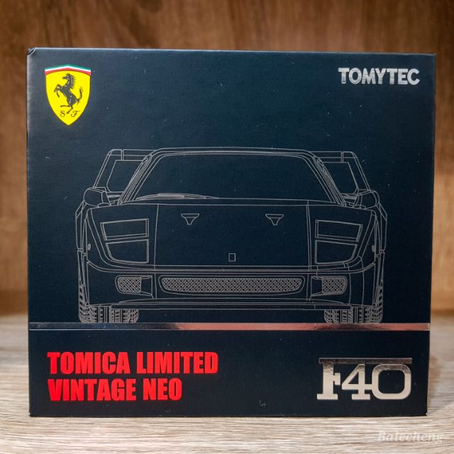 Tomytec TLV Ferrari F40 法拉利 黑色 1/64 模型車 前後可開