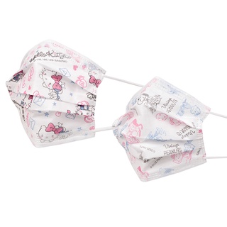 三麗鷗 Hello Kitty 史努比 兒童款 防護口罩 (30入/盒) 平面口罩