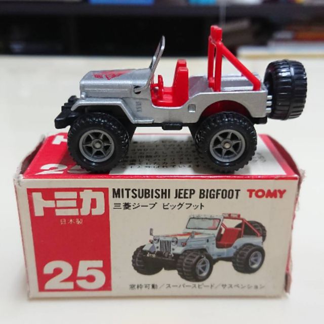 【現貨】Tomica 多美 日版 舊紅標 日本製 NO.25 三菱 吉普 大腳車