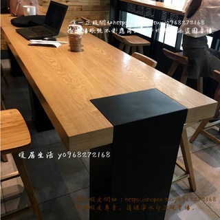 <暖居生活>北歐實木吧臺桌家用陽臺桌子商用酒吧奶茶店咖啡廳長條高腳桌椅