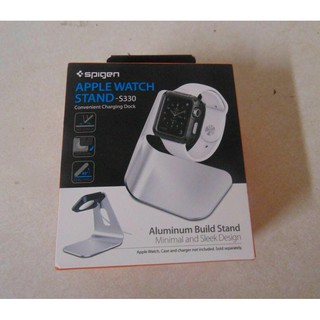 Apple Watch全系列支援《台北快貨》韓國製SGP SPIGEN S330蘋果手錶用鋁合金充電座 展示架