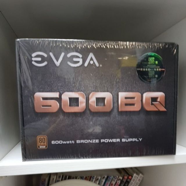 全新 EVGA 600 BQ 80 PLUS 銅牌半模組電源供應器