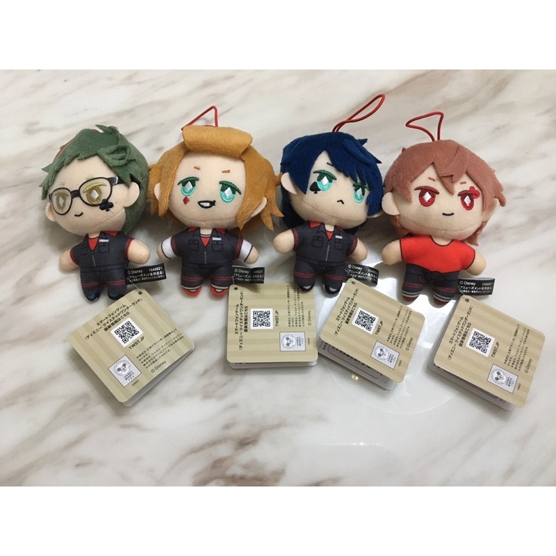 全新 扭曲仙境 紅心寮 11cm 布偶 娃娃 Ace Deuce Trey Cater