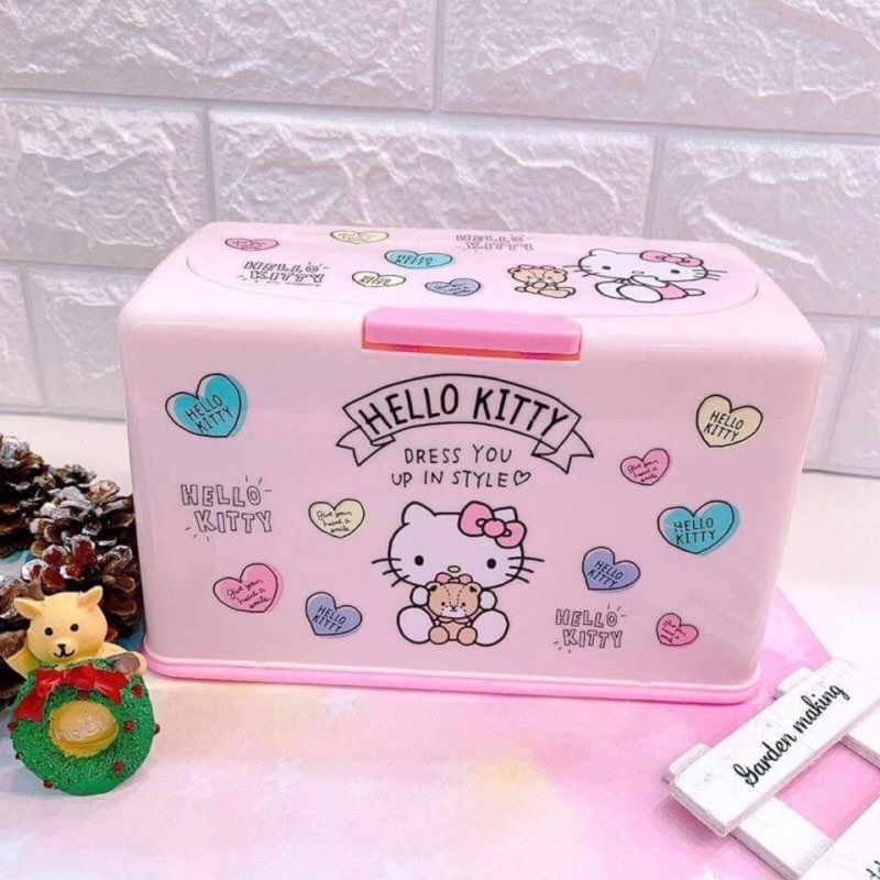 日本 Hello kitty 米奇 維尼 口罩收納盒 面紙盒