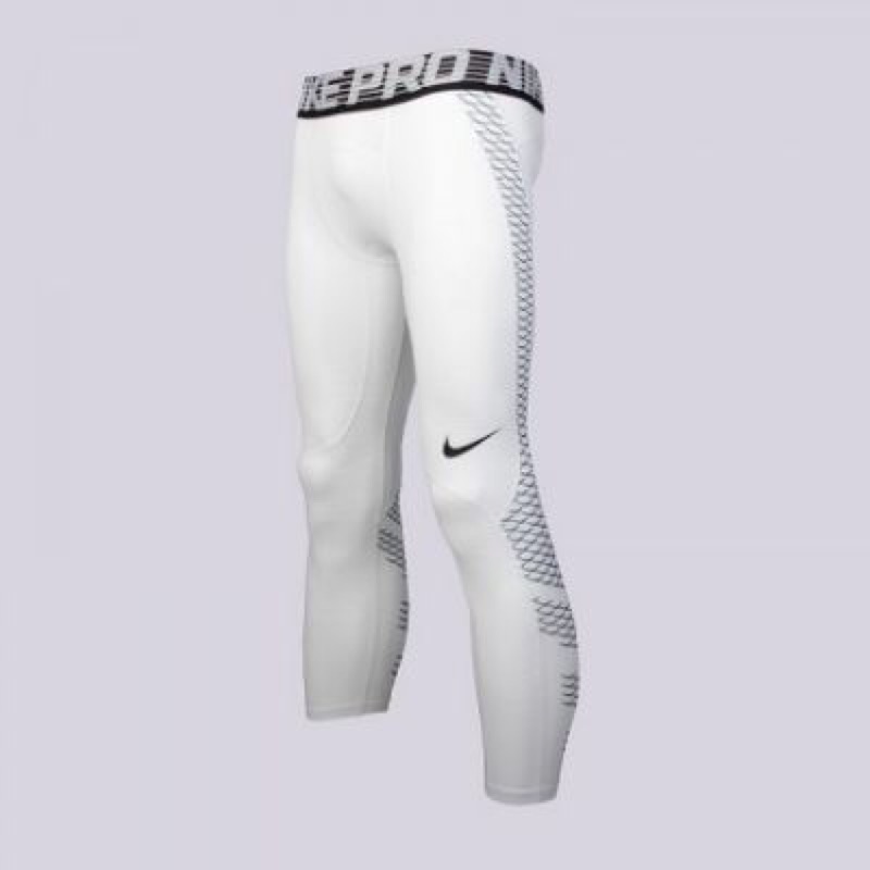 【零碼2xl號特價】Nike pro hyercool 七分束褲 828164-100 白色