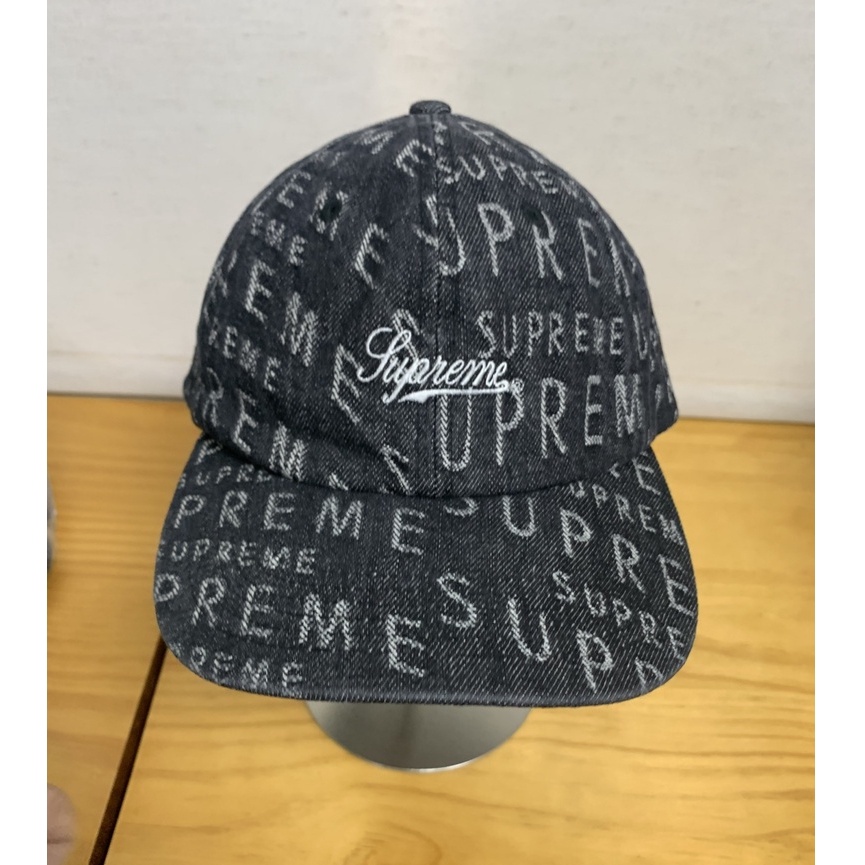 KHSELECT現貨Supreme21SS WarpJacquard Logos Denim6-Panel 丹寧 六分帽