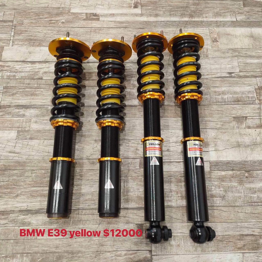 【品太】(保固四個月) BMW E39 YELLOW 高低軟硬可調避震器 極新品 整新品