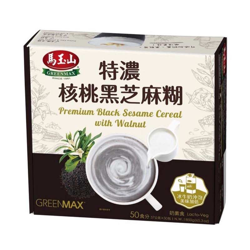 好市多馬玉山特濃核桃黑芝麻糊37公克x 50包 蝦皮購物