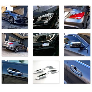 JR-佳睿精品 14-20 Benz CLA45 CLA200 CLA250 CLA C117 改裝鍍鉻飾框 後視鏡蓋