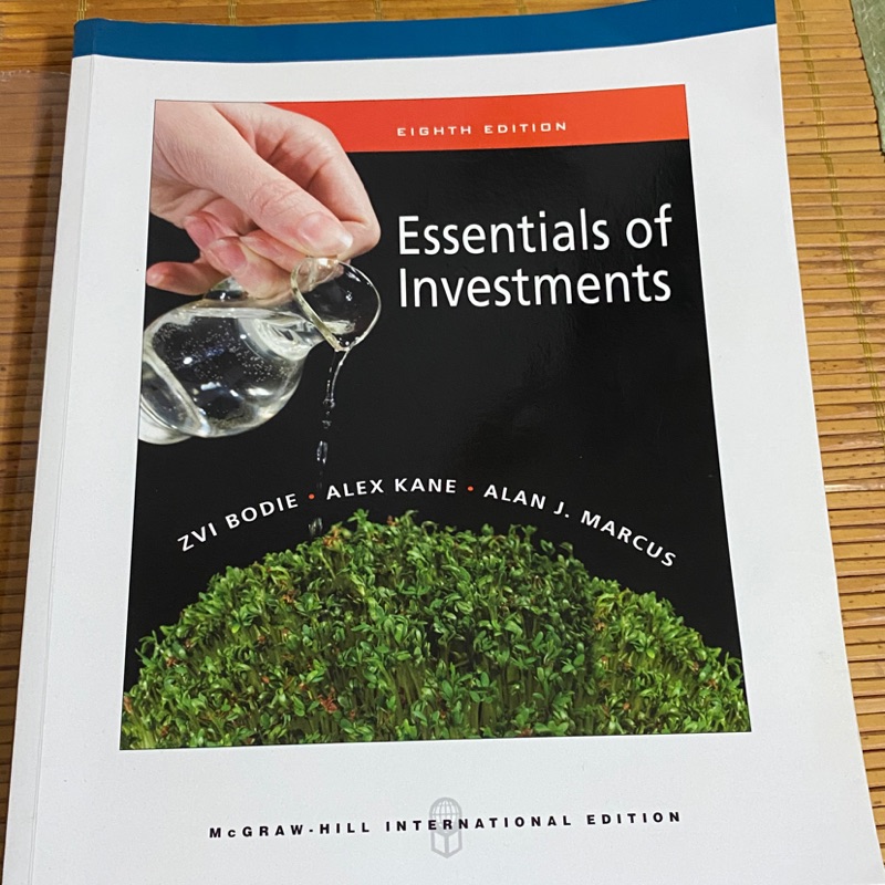 &lt;免運！二手書&gt; 投資學 Essentials of Investments 8edition 搬家出清價299元