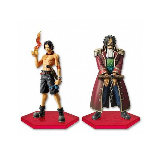 海賊王 代理 日版 金證 景品 組立式 DX Figure D的稱號 VOL.2 火拳 艾斯 + 哥爾羅傑