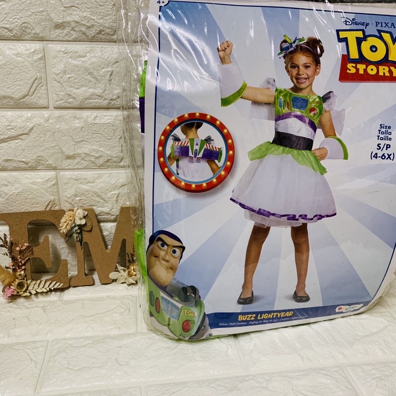 現貨 美國萬聖節裝扮玩具總動員-女版巴斯光年 4-6 歲