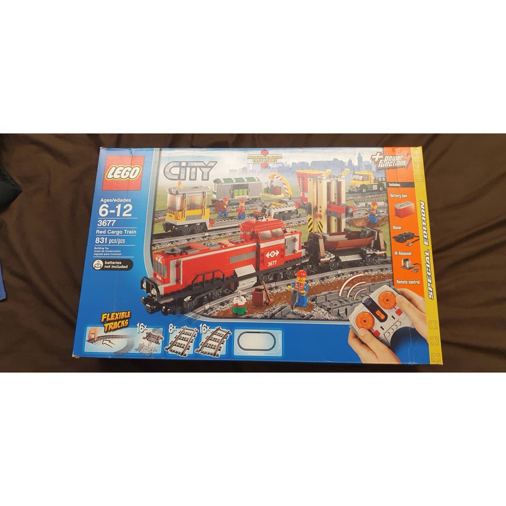 LEGO 樂高 3677 紅色貨運火車 (限郵寄或面交)