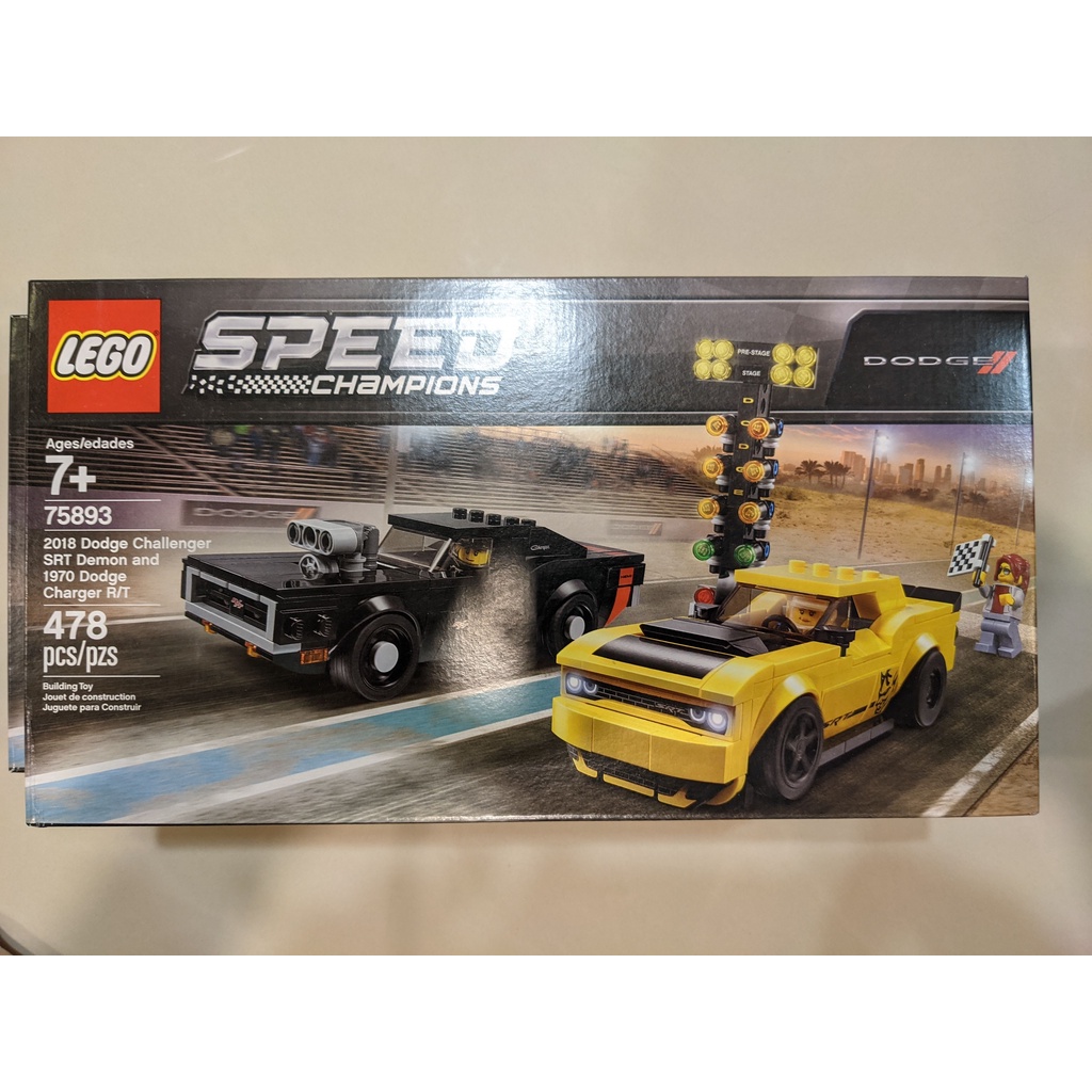 LEGO 75893 2018 Dodge Challenger SRT Demon and Charger R/T