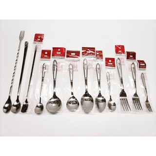 【王樣】 高階不鏽鋼餐具 不鏽鋼湯匙 長茶匙 調酒棒 牛奶匙 冰砂匙 圓匙 餐匙 餐叉 小叉 小匙 水果叉 甜點匙
