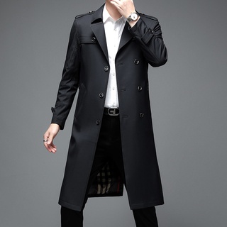 KATUN 韓版冬季男士斗篷夾克長外套/PREMIUM 男士長袍西裝外套/男士長外套/棉料酷男長袍外套黑色L