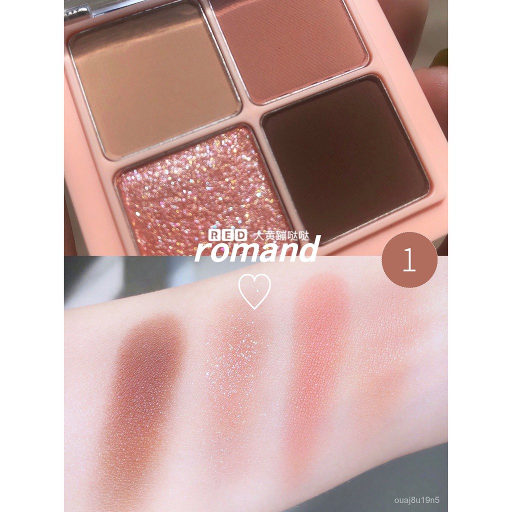 瑾念生活小鋪romand 眼影韓國romand四色眼影盤ins超火少女系音符眼影盤m02水泥盤01 03 Lecu 蝦皮購物