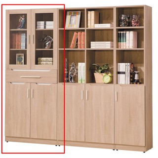 【宏興HOME BRISK】京城橡木2.7尺中抽書櫃，臺北市、新北市市區免運費，《SQ新品21》