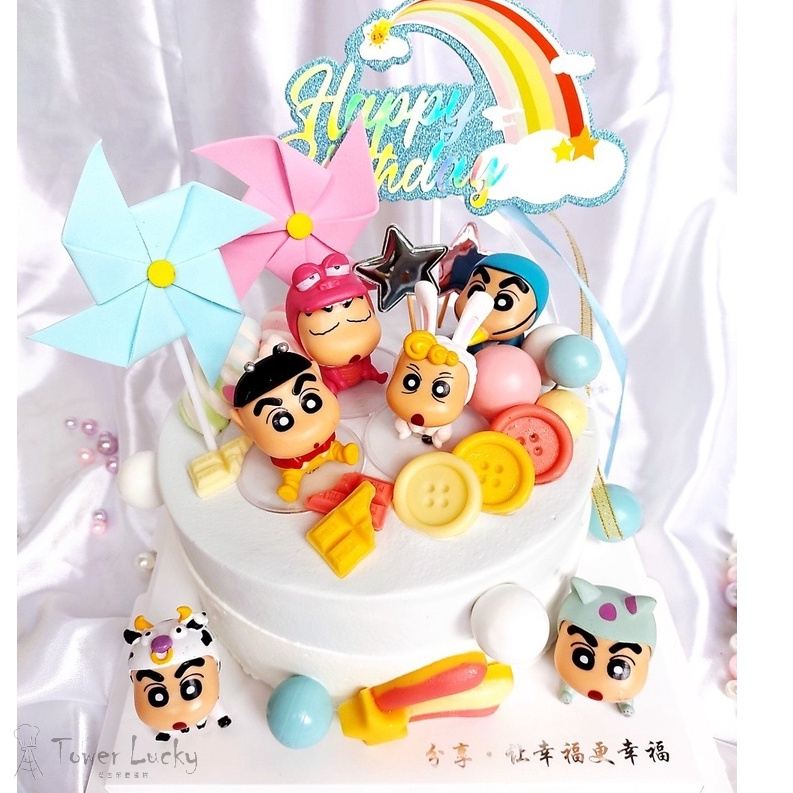 Tower Lucky塔吉｜蠟筆小新蛋糕 生日蛋糕 造型蛋糕 週歲蛋糕 寶寶蛋糕 幼稚園蛋糕 兒童生日 可愛 小葵 小白