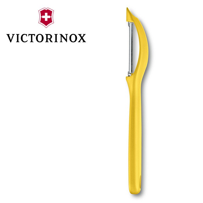 【Victorinox 瑞士維氏】Universal Peeler 直柄削皮刀 黃色 (7.6075.8)