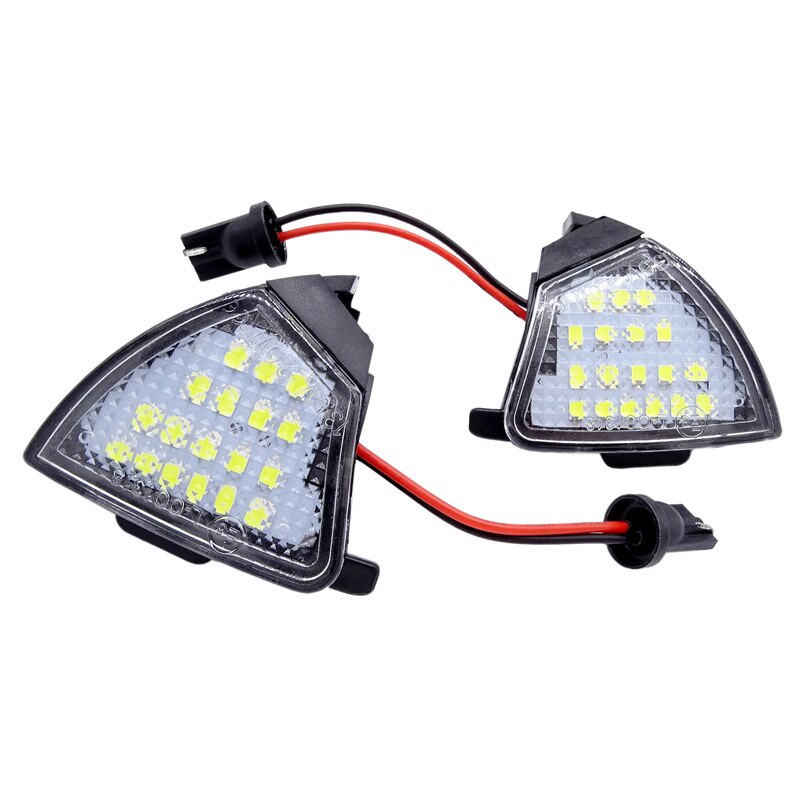 汽車後照鏡燈 LED 側後視鏡地燈 迎賓水坑燈 適用於VW Golf 5 Mk5 MkV Passat B6