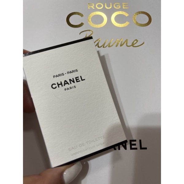 chanel 百貨取得 香奈兒 香奈兒之水系列 巴黎-巴黎 淡香水針管 1.5ml 全新品