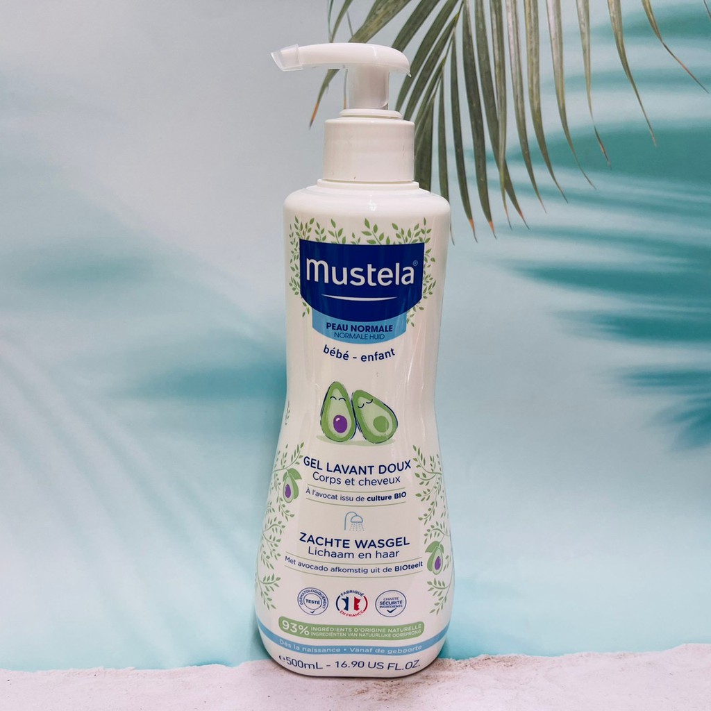 慕之恬廊 Mustela 多慕雙潔乳 500ml 新包裝 嬰兒二合一牛油果洗髮沐浴露
