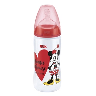 NUK 米奇寬口徑PP奶瓶 300ml（附6-18m中圓洞奶嘴）