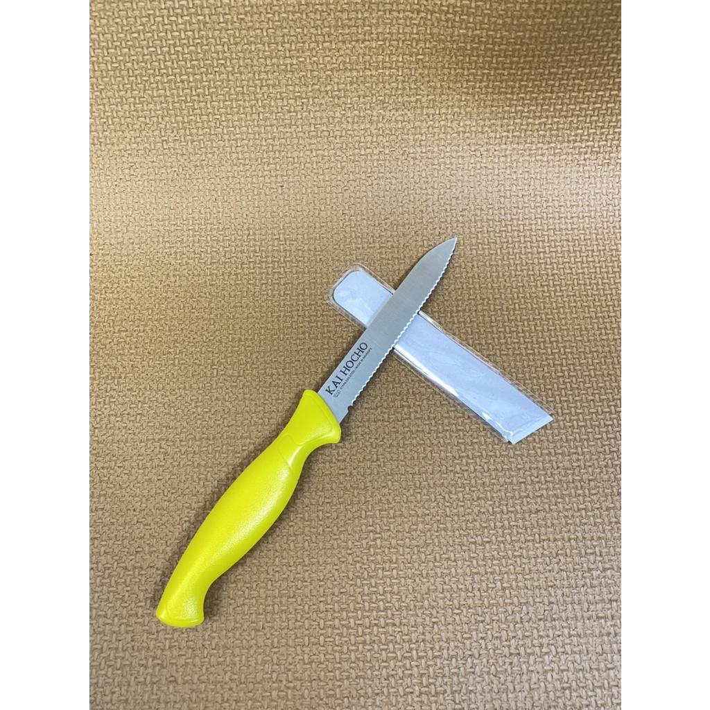 日本 貝印 KAI HOCHO 繽紛色彩蔬果刀 水果刀 蕃茄刀 鋸齒刀刃