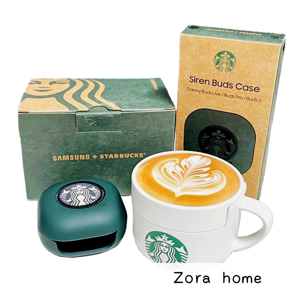 ☕️正品預購 Samsung Starbucks 韓國星巴克 三星聯名 拿鐵咖啡杯 拉花拿鐵 耳機收納盒 耳機保護殼