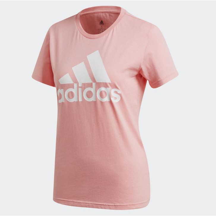 Adidas W BOS CO TEE 女款粉色運動短袖上衣-NO.FQ3239