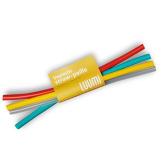 【LUUMI】Straws 100%白金矽膠吸管組 4入 環保吸管