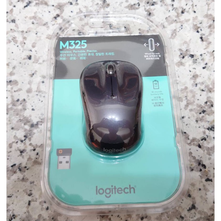 M325 羅技 免運 ‎Logitech 無線 滑鼠 黑 黑色