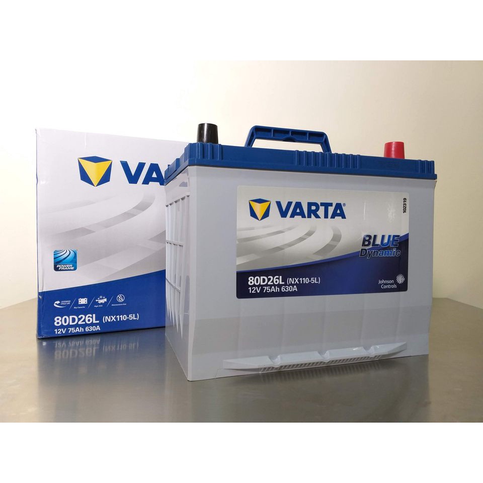 *咪咪電池* VARTA 80D26L (NX110-5L) 全新現貨 華達 汽車電瓶 RX330